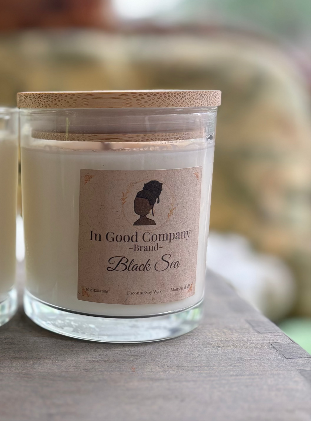 10 oz Bamboo Top Candle